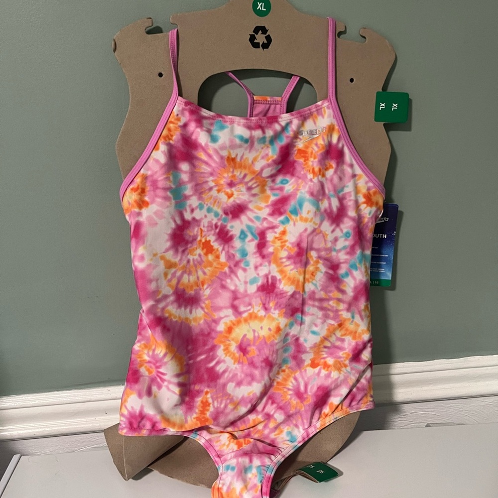 Speedo Youth Tie-Dye Swimsuit